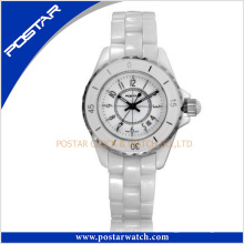 White Ceramic Watch Manufacturer em Shenzhen com vidro de safira